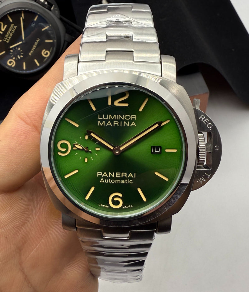 Panerai Luminor Marina 44mm, Aço, Mostrador Verde - Pulseira Aço