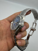 Omega Aquaterra 41,5mm Aço Mostrador Azul Luneta Lisa