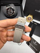 Hublot Big Bang 20th Anniversary King Aço/OxSilver 43mm, Mostrador Cinza