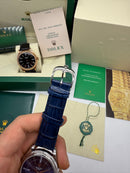 Rolex Cellini Aço 39mm, Pulseira Couro