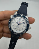 Omega Seamaster Co-Axial 40mm Mostrador Branco