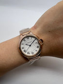 Ballon Bleu de Cartier - Aço/Rose - 36mm - Mostrador Tradicional
