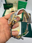 Rolex Daytona 40mm Aço/Dourado, Mostrador Verde