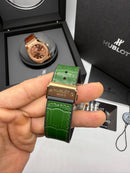 Hublot Classic Fusion 45mm Aço/Rose, Mostrador Verde