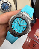 Patek Philippe Nautilus 39mm, Mostrador TIFFANY, Pulseira Borracha