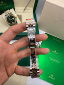 Rolex Date-Just 31mm/36mm Aço/Rose, Mostrador Cinza, Luneta Canelada