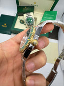 Rolex Submariner Date Hulk 40mm Mostrador Verde, Aço/Dourado