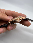Patek Phillippe Fases da Lua 42mm Aço Pulseira Couro