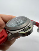 Panerai Luminor Marina 44mm Aço Mostrador Preto Pulseira Borracha