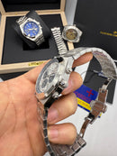 Vacheron Constantin Overseas Crono Aço 41mm, Mostrador Prata