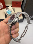 Patek Philippe Nautilus Fases da Lua 40mm, Aço, Mostrador Cinza