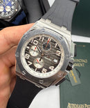 Audemars Piguet Royal Oak Offshore 44mm Mostrador Preto Bezel Aço
