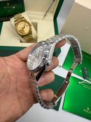 Rolex Day-Date Presidente 40mm Aço Mostrador Prata