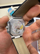 Patek Philippe Cubitus, Aço Fases da Lua 42mm, Mostrador Preto, Pulseira Nylon