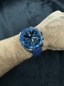 Tag Heuer F1 Cronometro 42mm Aço Mostrador Azul Luneta Azul