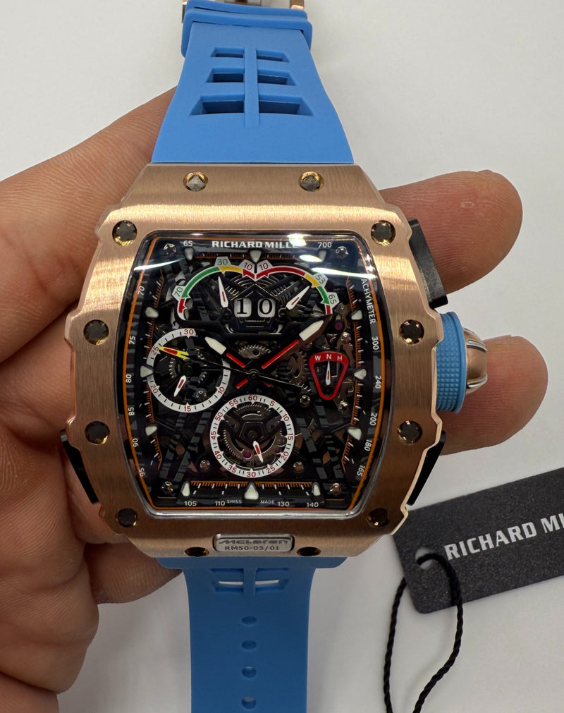 RICHARD MILLE RM 11-03 /003, 45mm Flyback Aço/Rose