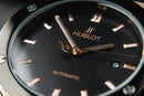 Hublot Classic Fusion 45mm Rosé Mostrador Preto Bisel Preto
