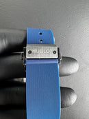Hublot Classic Fusion 45mm Aço Mostrador Azul Bisel Aço, Puls. Borracha