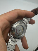 Omega Aquaterra 41,5mm Aço Mostrador Preto Luneta Lisa