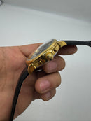 Patek Phillippe Turbilhão 42mm Aço/Dourado, Pulseira Couro