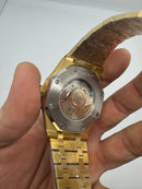 Audemars Piguet Royal Oak 39mm Aço Dourado, Mostrador Preto