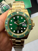 Rolex Submariner Date Hulk 40mm Mostrador Verde, Aço/Dourado