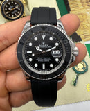 Rolex Yacth-Master 42mm Aço Mostrador Preto Pulseira OysterFlex
