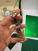 Rolex Oyster Perpetual Land‑Dweller 40mm Rose, Mostrador Prata