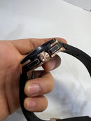 Hublot Square Bang Aço/Rose 44mm, Mostrador Cinza Esqueleto