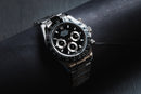 Rolex Daytona 40mm Aço Mostrador Preto Luneta Preta