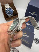 Breitling Superocean Aço 44mm Pulseira Aço Milanes