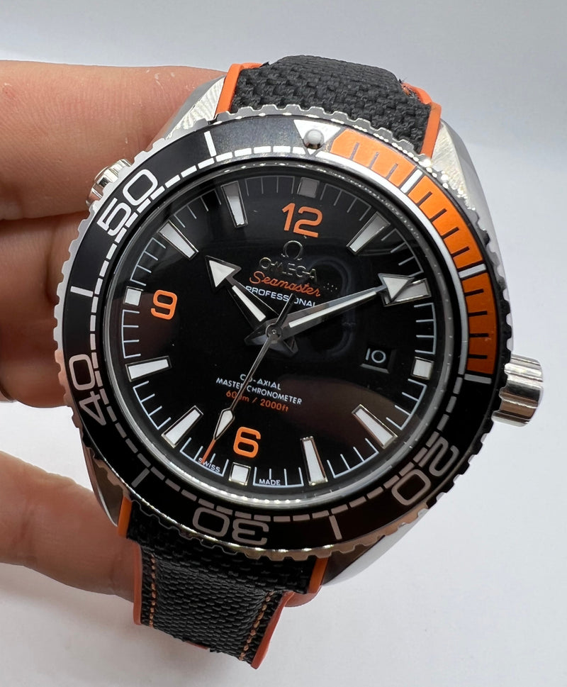 Omega Planet Ocean Co-Axial Master 45,5mm Aço Most. Preto Bezel Preto