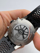 Tag Heuer Carrera GMT Aço 43mm, Mostrador Azul, Puls. Borracha