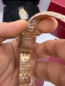 Cartier Panthère - Aço/Rose - 23mm/29mm - Mostrador Branco
