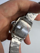 Cartier Santos 40mm - Aço Mostrador Preto - Pulseira Aço