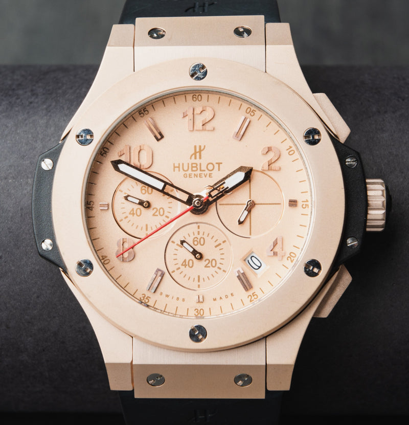 Hublot Big Bang 44mm Rosé Mostrador Rosé Bezel Rosé