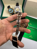 Rolex Daytona 40mm Dourado Mostrador Marrom, Luneta Preta