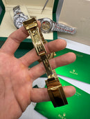 Rolex Daytona 40mm Aço Dourado, Mostrador Branco
