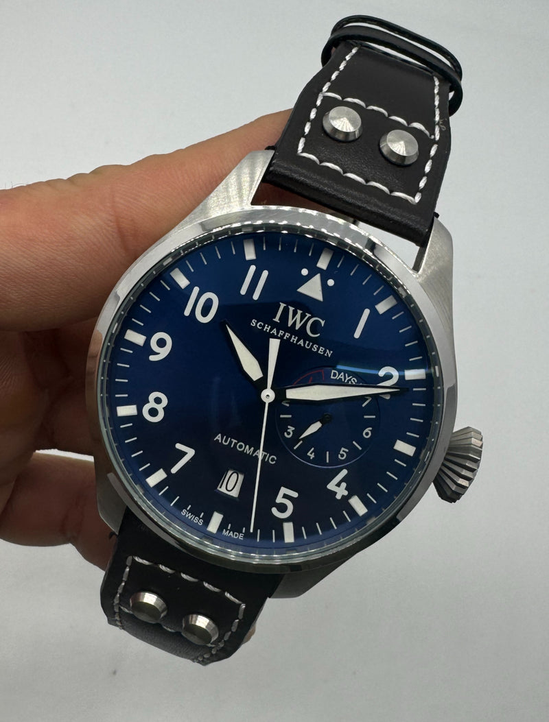 IWC Big Pilot 46 mm Automático Pulseira Couro