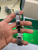 Rolex Date-Just 36mm Aço, Mostrador Rosa, Luneta Canelada