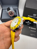 TAG Heuer F1 Solargraph 38mm Amarelo - Pulseira Borracha -
