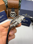 Breitling Super Chronomat Aço 44mm Pulseira Borracha