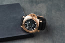 Panerai Luminor Submersible 42mm Rosé Mostrador Preto Bezel Rosé