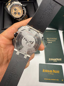 Audemars Piguet Royal Oak Offshore 44mm Mostrador Cinza  Bezel Aço