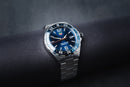 Tag Heuer F1 43mm Aço Mostrador Azul Luneta Azul Pulseira Aço