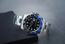 Rolex GMT Master II Batman 40mm Mostrador Preto Luneta Preto/Azul