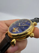 Vacheron Constantin Fases da Lua Turbilhão Aço/Dourado 42mm, Mostrador Azul