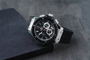Hublot Big Bang 44mm Aço Mostrador Preto Bezel Preto