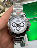 Rolex Daytona 40mm Aço, Mostrador Branco