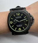 Panerai Luminor Marina 44mm Aço OxiBlack Mostrador Preto Pulseira Nylon